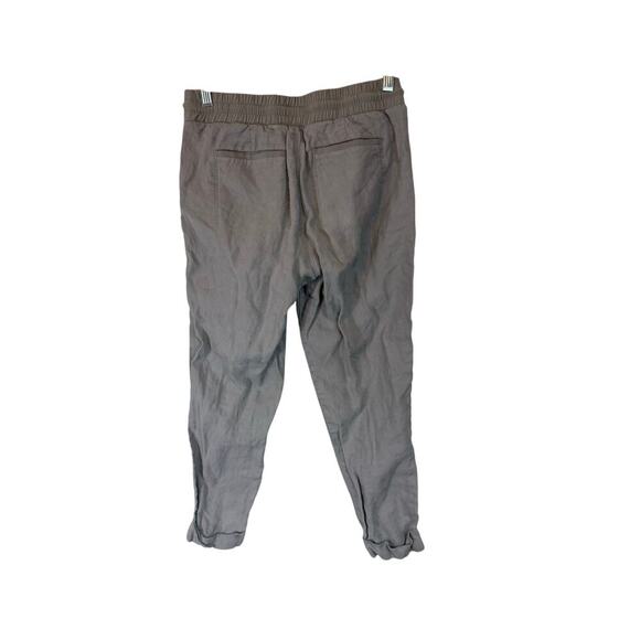 Athleta cropped linen pants gray size 4 - Picture 4 of 5